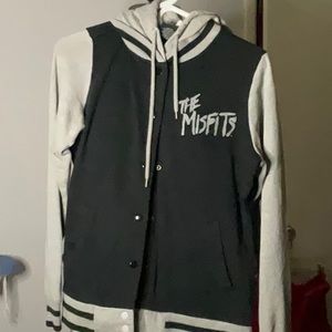 Misfits Official Merch Letterman Style Hoodie